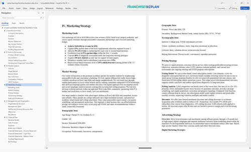 sylvan learning franchise business plan 4
