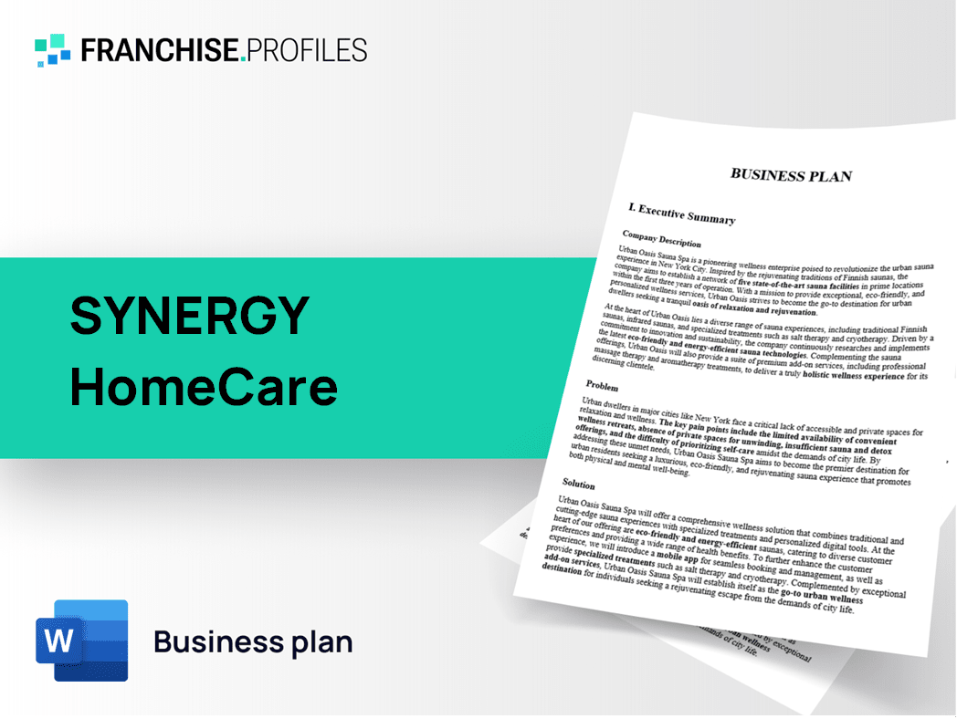 SYNERGY HomeCare Franchise Business Plan Template