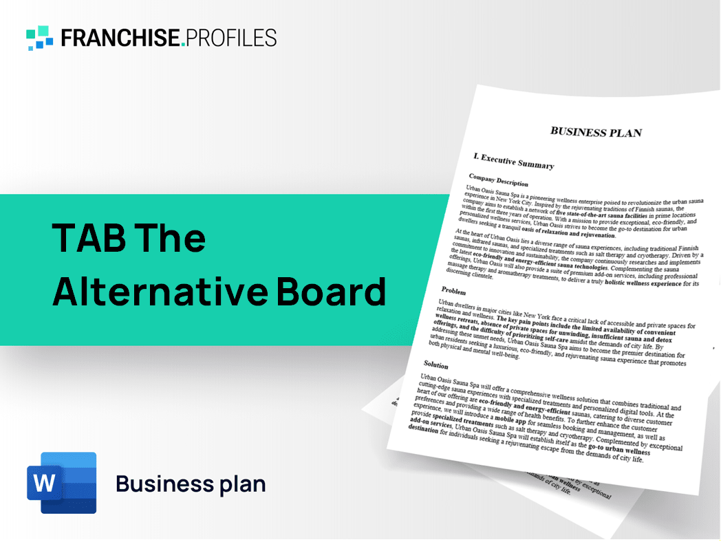 TAB The Alternative Board Franchise Business Plan Template
