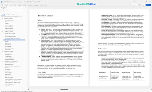 tailored living franchise business plan 3