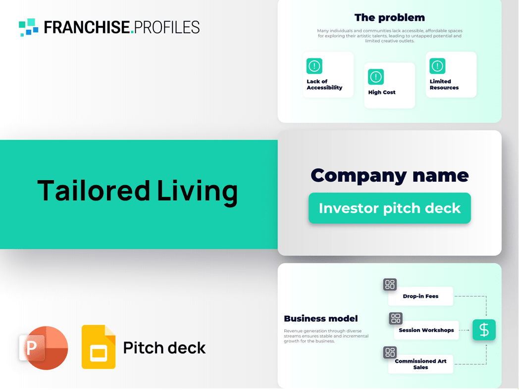 Tailored Living Franchise Pitch Deck Template