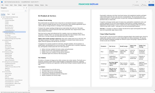take 5 franchise business plan 2