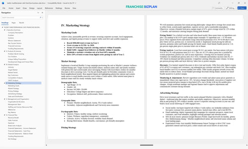 tazikis mediterranean cafe franchise business plan 4
