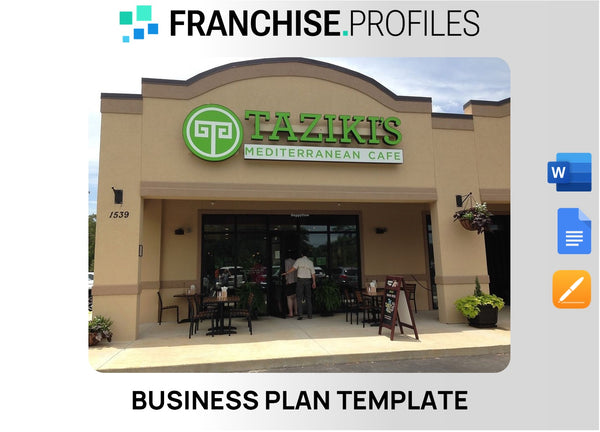 Taziki's Mediterranean Cafe Franchise Business Plan Template