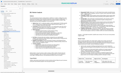 tga sports franchise business plan 3