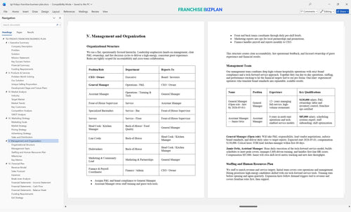 tgi fridays franchise business plan 5