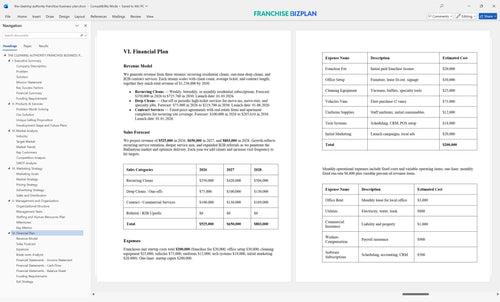the cleaning authority franchise business plan 6