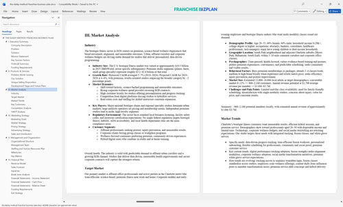 the dailey method franchise business plan 3
