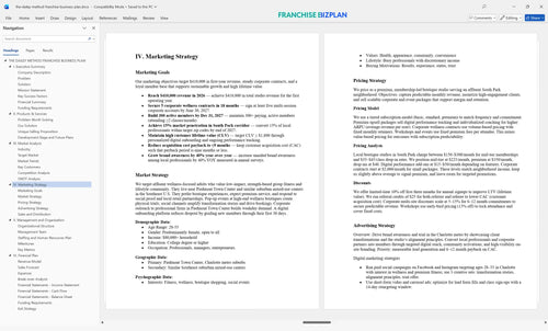 the dailey method franchise business plan 4