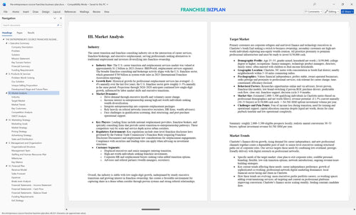 the entrepreneurs source franchise business plan 3