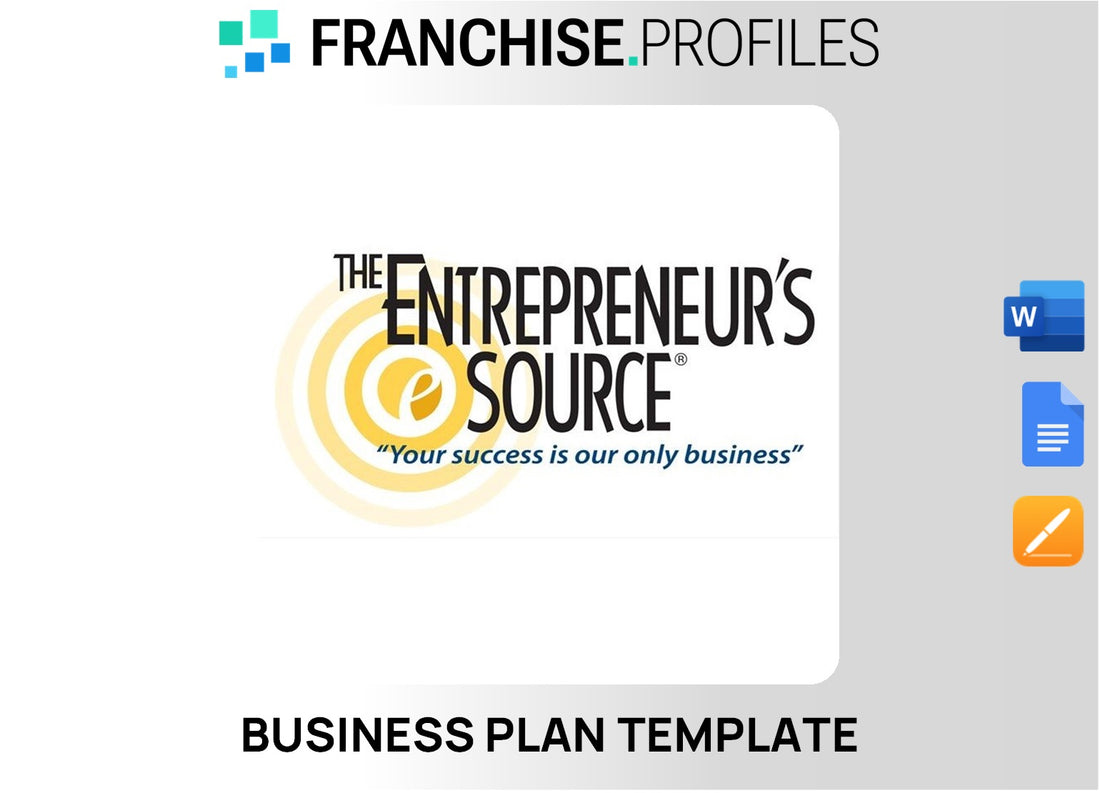 The Entrepreneur's Source Franchise Business Plan Template