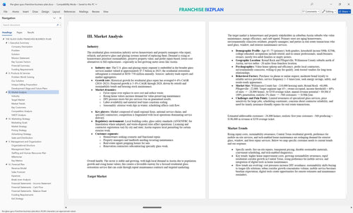 the glass guru franchise business plan 3