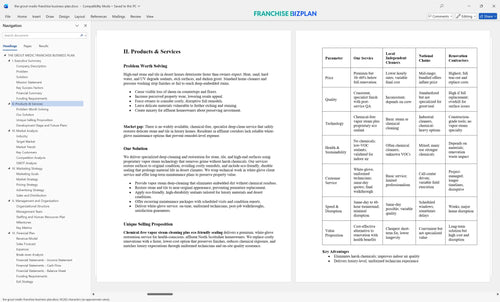 the grout medic franchise business plan 2