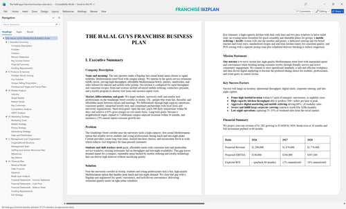 the halal guys franchise business plan 1