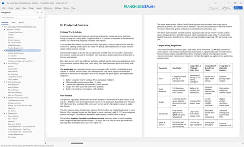 the human bean franchise business plan 2