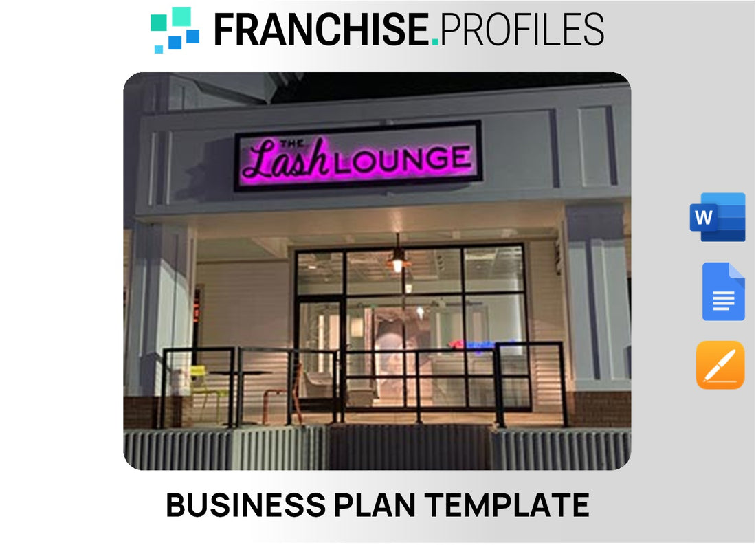 The Lash Lounge Franchise Business Plan Template