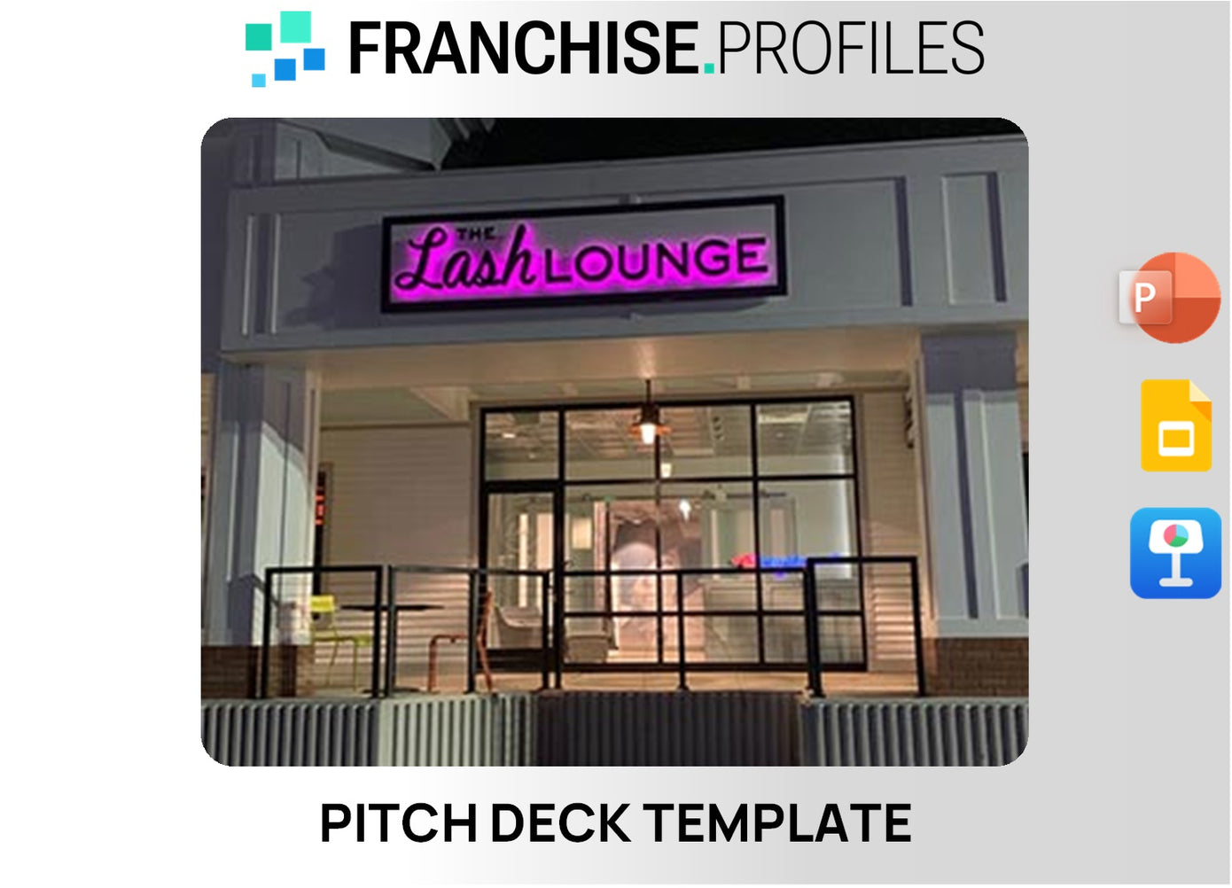 The Lash Lounge Franchise Pitch Deck Template