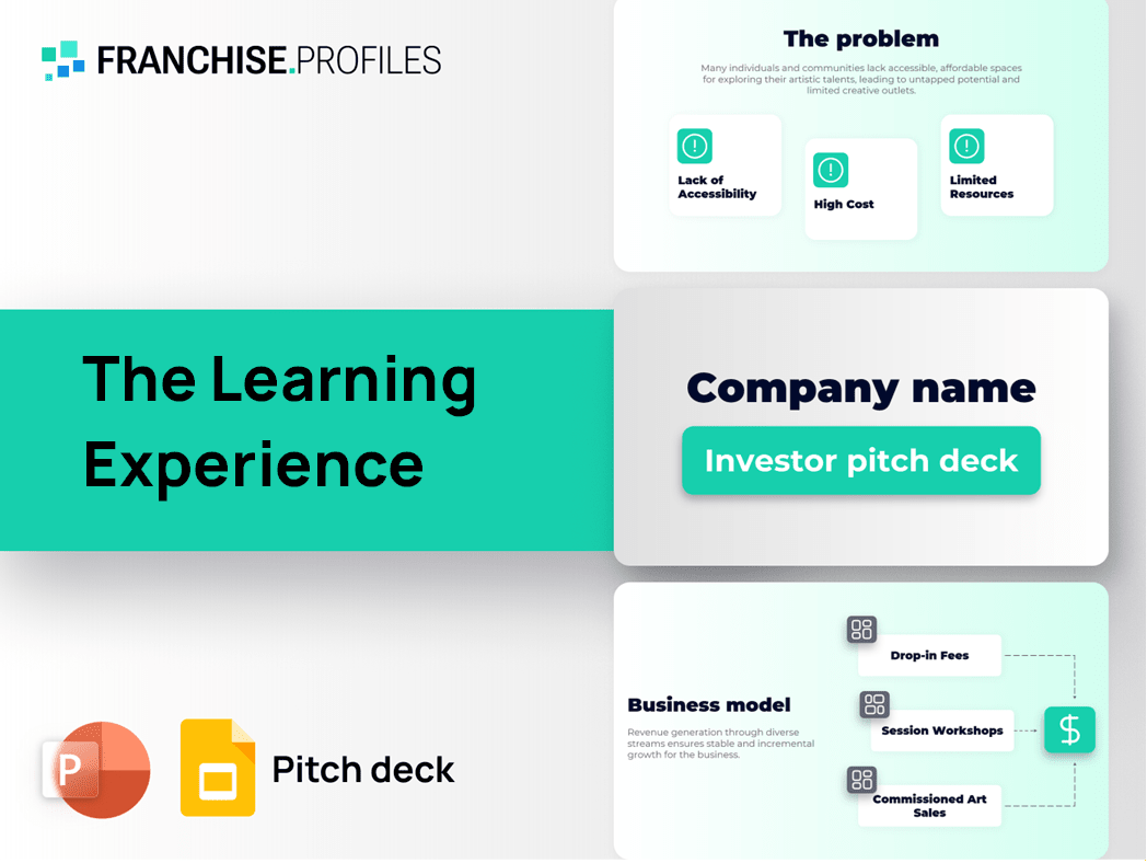 The Learning Experience Franchise Pitch Deck Template