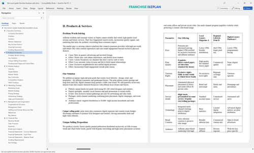 the scout guide franchise business plan 2