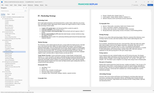 thrifty car rental franchise business plan 4