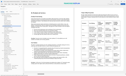 tide dry cleaners franchise business plan 2