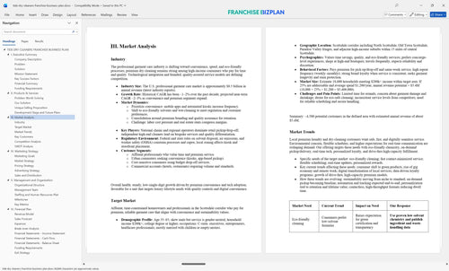 tide dry cleaners franchise business plan 3