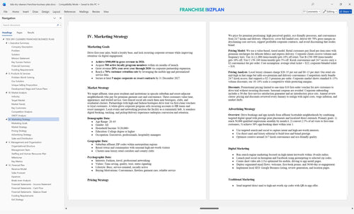 tide dry cleaners franchise business plan 4