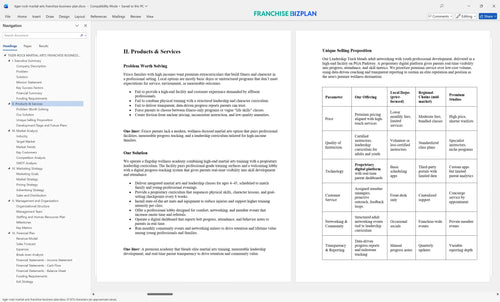 tiger rock martial arts franchise business plan 2