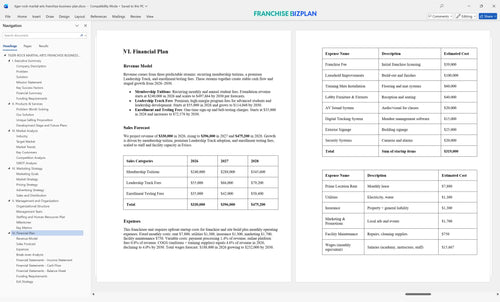 tiger rock martial arts franchise business plan 6