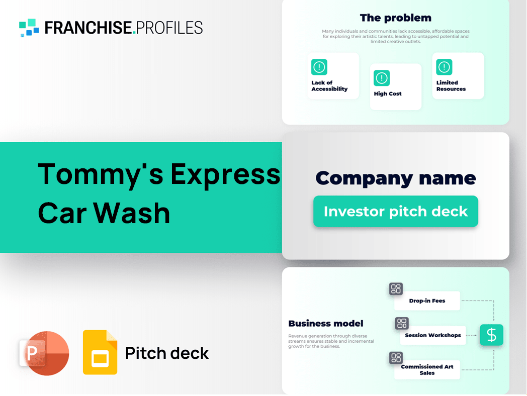 Tommy's Express Car Wash Franchise Pitch Deck Template