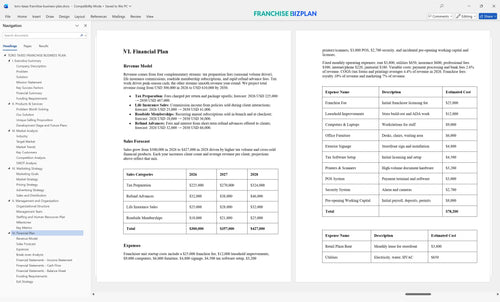 toro taxes franchise business plan 6