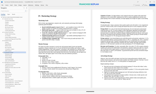 tous les jours franchise business plan 4