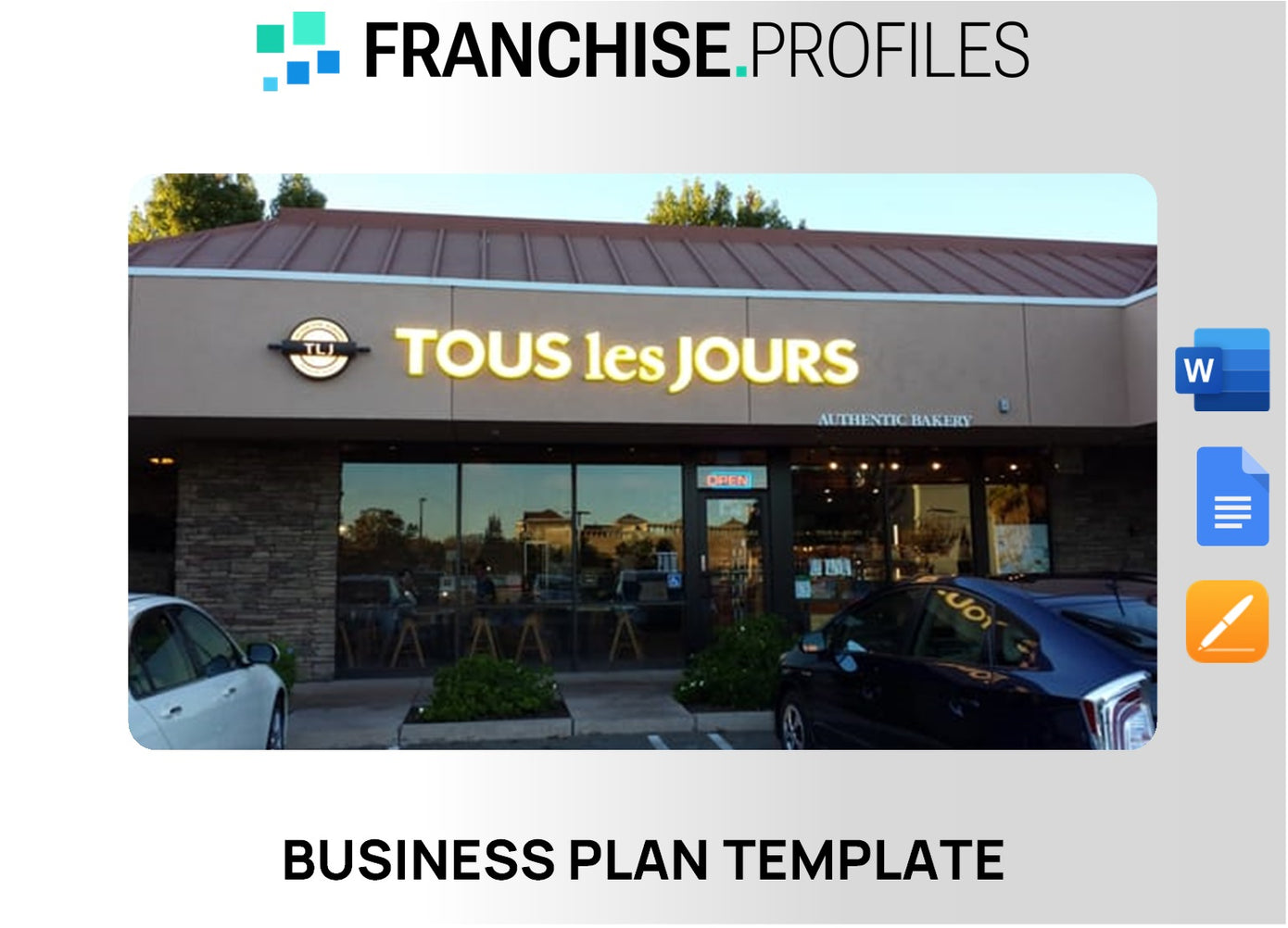 Tous Les Jours Franchise Business Plan Template