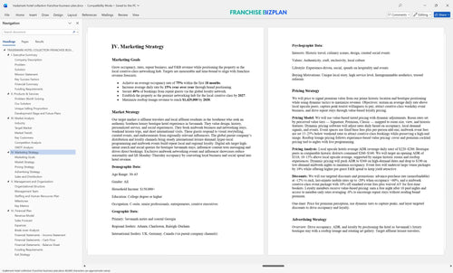trademark hotel collection franchise business plan 4