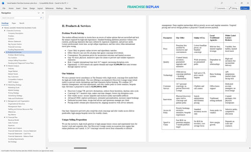 travel leaders franchise business plan 2