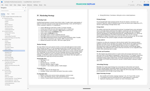 travel leaders franchise business plan 4