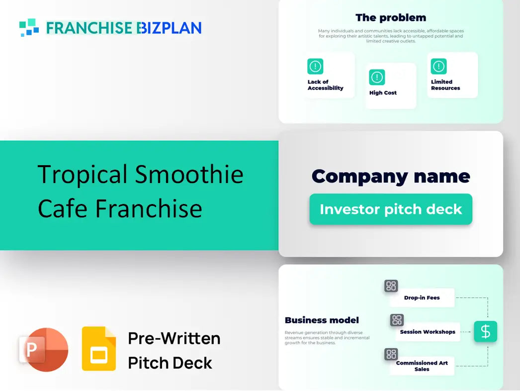Tropical Smoothie Cafe Franchise Investment Pitch Deck 2026