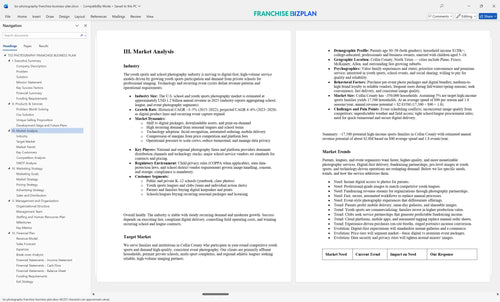 tss photography franchise business plan 3