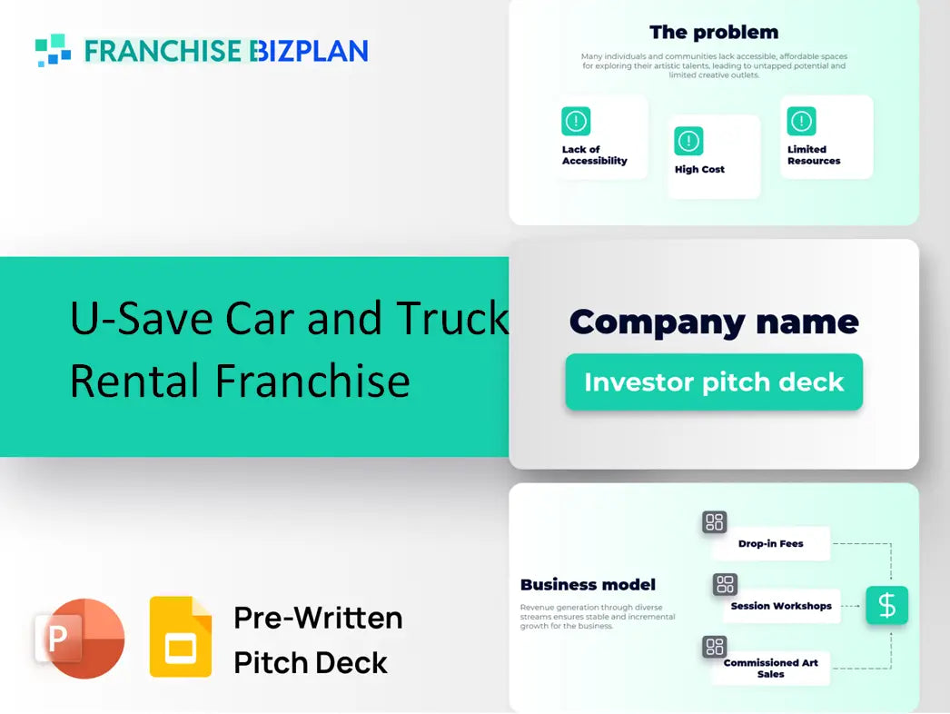 U-Save Car and Truck Rental Franchise Investment Pitch Deck 2026