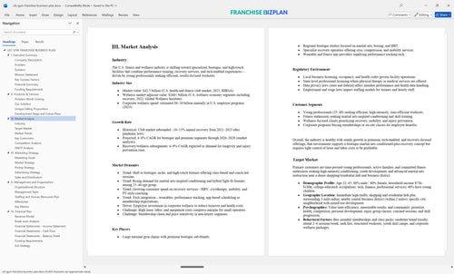 ufc gym franchise business plan 3