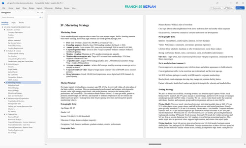 ufc gym franchise business plan 4