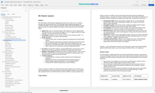 unishippers franchise business plan 3