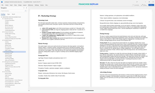 unishippers franchise business plan 4