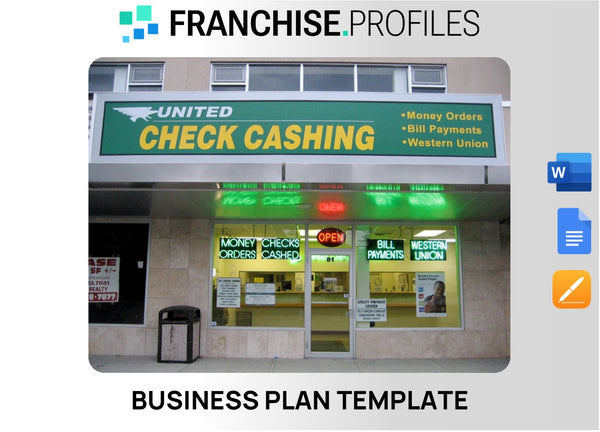 United Check Cashing Franchise Business Plan Template