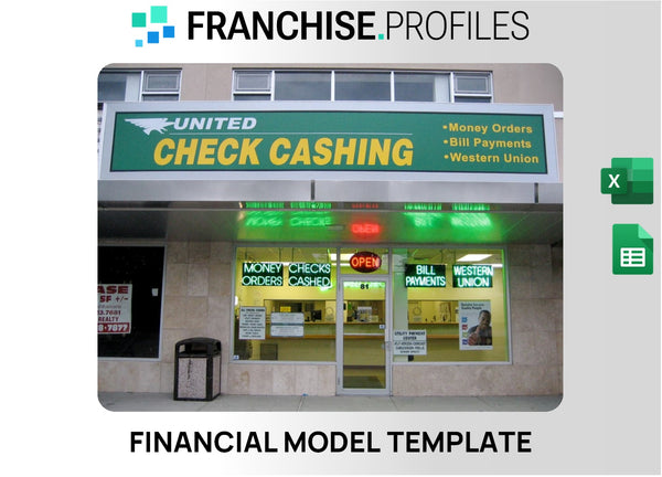 United Check Cashing Franchise Financial Model Template