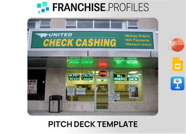United Check Cashing Franchise Pitch Deck Template