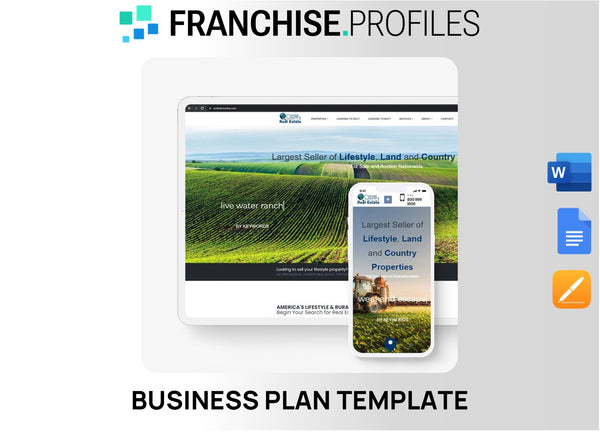 United Country Real Estate Franchise Business Plan Template