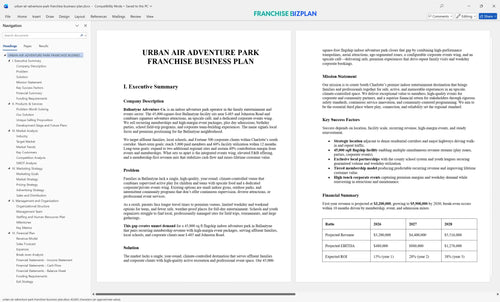 urban air adventure park franchise business plan 1
