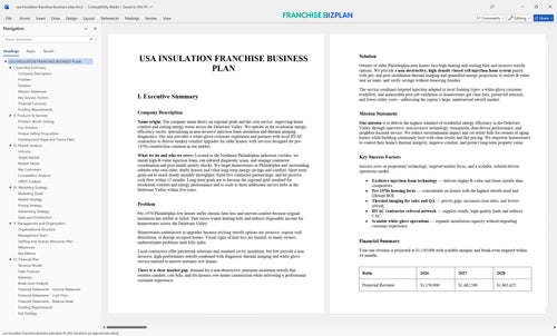 usa insulation franchise business plan 1