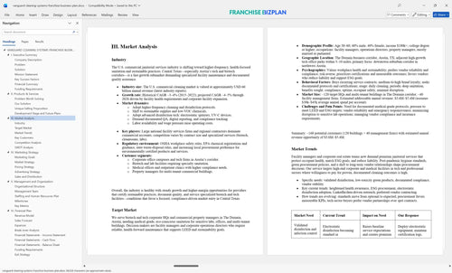 vanguard cleaning systems franchise business plan 3